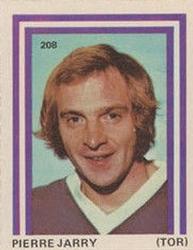 1972-73 Eddie Sargent NHL Players Stickers #208 Pierre Jarry Front