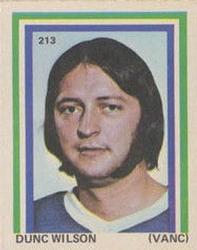 1972-73 Eddie Sargent NHL Players Stickers #213 Dunc Wilson Front