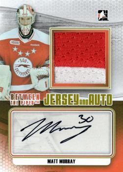 2012-13 In The Game Between The Pipes - Jersey & Auto #JA-MM Matt Murray Front