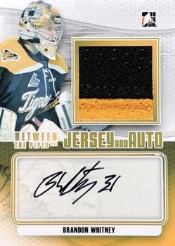2012-13 In The Game Between The Pipes - Jersey & Auto #JA-BW Brandon Whitney Front