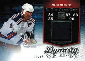 2015 Leaf In The Game Used - Dynasty Collection Memorabilia Silver Foil #DC-MM1 Mark Messier Front