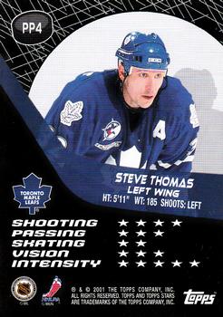 2000-01 Topps Stars - Pre-Production #4 Steve Thomas Back