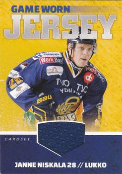 2015-16 Cardset Finland - Game Worn Jersey Series 1 Exchange #NNO Janne Niskala Front