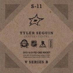2015-16 O-Pee-Chee - V Series B #S-11 Tyler Seguin Back