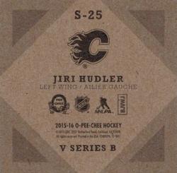 2015-16 O-Pee-Chee - V Series B #S-25 Jiri Hudler Back