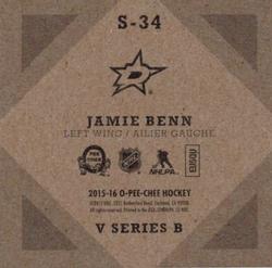 2015-16 O-Pee-Chee - V Series B #S-34 Jamie Benn Back