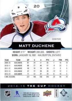 2014-15 Upper Deck The Cup #20 Matt Duchene Back