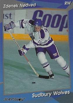 1993-94 Slapshot Sudbury Wolves (OHL) #9 Zdenek Nedved Front