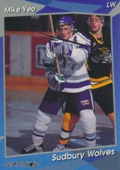 1993-94 Slapshot Sudbury Wolves (OHL) #22 Mike Yeo Front