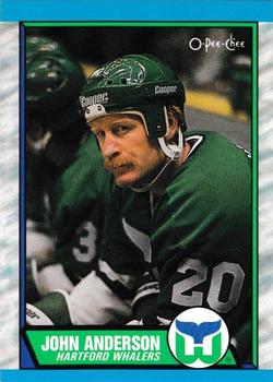 1989-90 O-Pee-Chee - Tembec Test White Backs #124 John Anderson Front