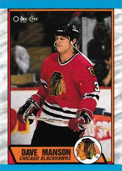 1989-90 O-Pee-Chee - Tembec Test White Backs #150 Dave Manson Front