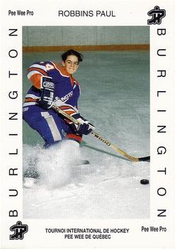 1992 Quebec International Pee-Wee Tournament #0007 Paul Robbins Front