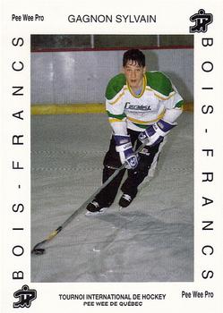 1992 Quebec International Pee-Wee Tournament #0095 Sylvain Gagnon Front