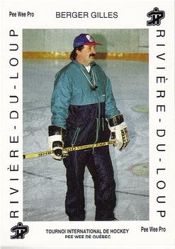 1992 Quebec International Pee-Wee Tournament #0106 Gilles Berger Front