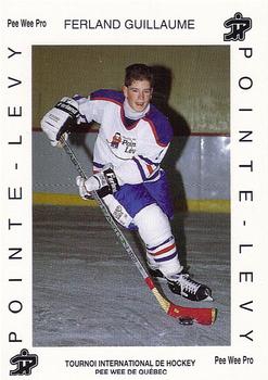 1992 Quebec International Pee-Wee Tournament #0125 Guilaume Ferland Front