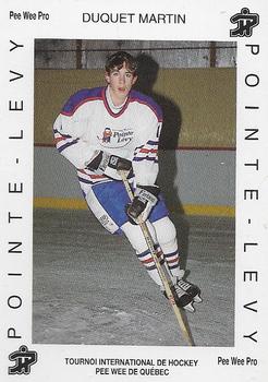 1992 Quebec International Pee-Wee Tournament #0127 Martin Duquet Front