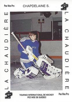1992 Quebec International Pee-Wee Tournament #0164 Sebastien Chapdelaine Front