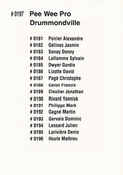 1992 Quebec International Pee-Wee Tournament #0197 Drummondville Back