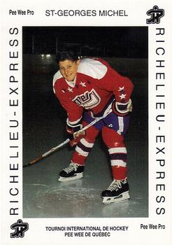 1992 Quebec International Pee-Wee Tournament #0199 Michel St-Georges Front
