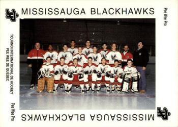 1992 Quebec International Pee-Wee Tournament #0341 Mississauga Blackhawks Front