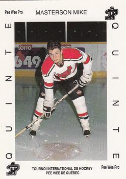 1992 Quebec International Pee-Wee Tournament #0426 Mike Masterson Front
