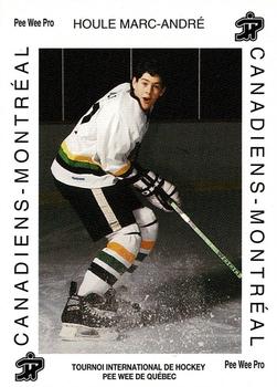 1992 Quebec International Pee-Wee Tournament #0572 Marc-Andre Houle Front