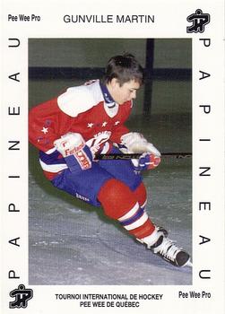 1992 Quebec International Pee-Wee Tournament #0653 Martin Gunville Front