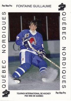 1992 Quebec International Pee-Wee Tournament #0678 Guillaume Fontaine Front