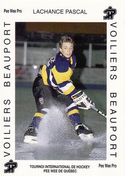 1992 Quebec International Pee-Wee Tournament #0697 Pascal Lachance Front