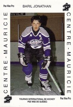 1992 Quebec International Pee-Wee Tournament #0771 Jonathan Baril Front