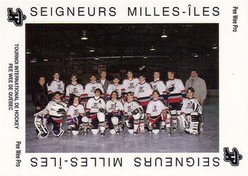 1992 Quebec International Pee-Wee Tournament #0796 Seigneurs Milles-lles Front