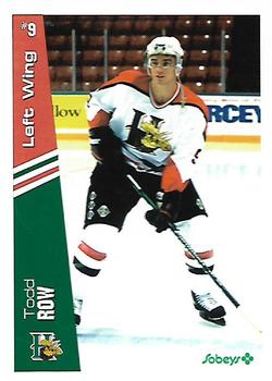 1996-97 Halifax Mooseheads (QMJHL) Series I #NNO Todd Row Front