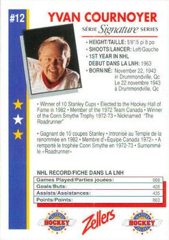 1993-94 Zellers Masters of Hockey - Signature Series #NNO Yvan Cournoyer Back