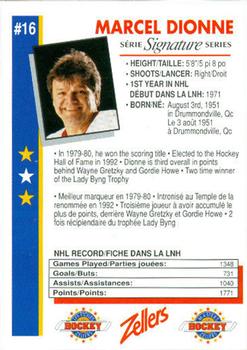 1993-94 Zellers Masters of Hockey - Signature Series #NNO Marcel Dionne Back