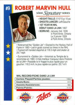 1993-94 Zellers Masters of Hockey - Signature Series #NNO Bobby Hull Back