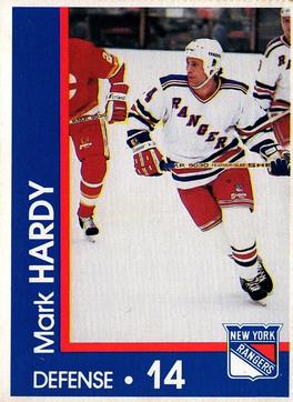 1989-90 Marine Midland New York Rangers #NNO Mark Hardy Front