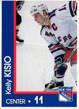 1989-90 Marine Midland New York Rangers #NNO Kelly Kisio Front