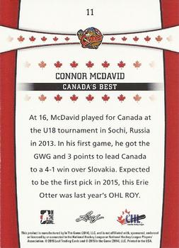 2015 In The Game CHL Draft #11 Connor McDavid Back