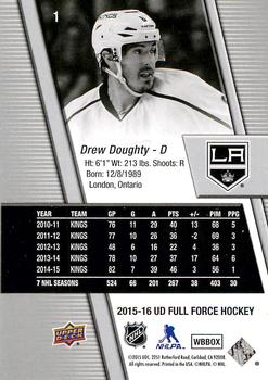 2015-16 Upper Deck Full Force #1 Drew Doughty Back