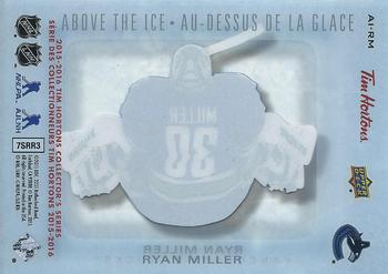 2015-16 Upper Deck Tim Hortons - Above The Ice #AI-RM Ryan Miller Back
