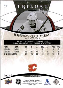 2015-16 Upper Deck Trilogy #13 Johnny Gaudreau Back