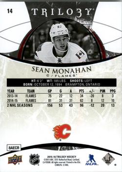 2015-16 Upper Deck Trilogy #14 Sean Monahan Back