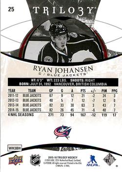 2015-16 Upper Deck Trilogy #25 Ryan Johansen Back