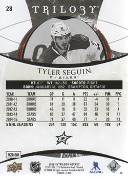 2015-16 Upper Deck Trilogy #28 Tyler Seguin Back
