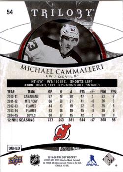 2015-16 Upper Deck Trilogy #54 Michael Cammalleri Back