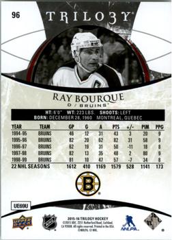 2015-16 Upper Deck Trilogy #96 Ray Bourque Back