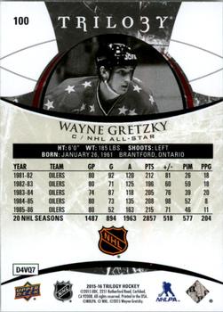 2015-16 Upper Deck Trilogy #100 Wayne Gretzky Back