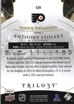 2015-16 Upper Deck Trilogy #129 Anthony Stolarz Back