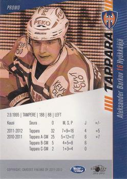 2012-13 Cardset Finland - Promo Cards #NNO Aleksander Barkov Back