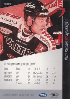 2012-13 Cardset Finland - Promo Cards #NNO Harri Pesonen Back